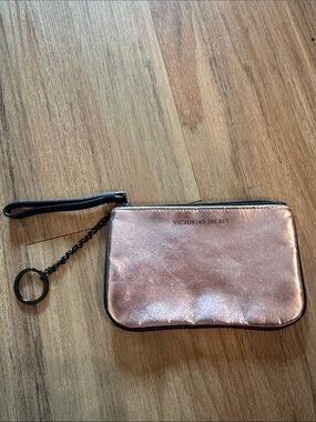 Victoria's Secret Metallic Rose Wristlet Pouch